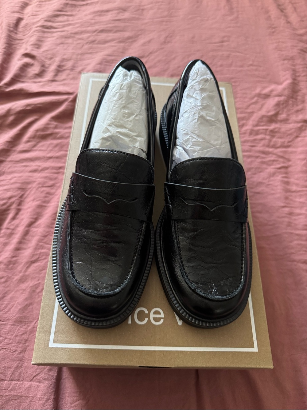 Dolce Vita Tiggy Loafers Midnight Crinkle Patent